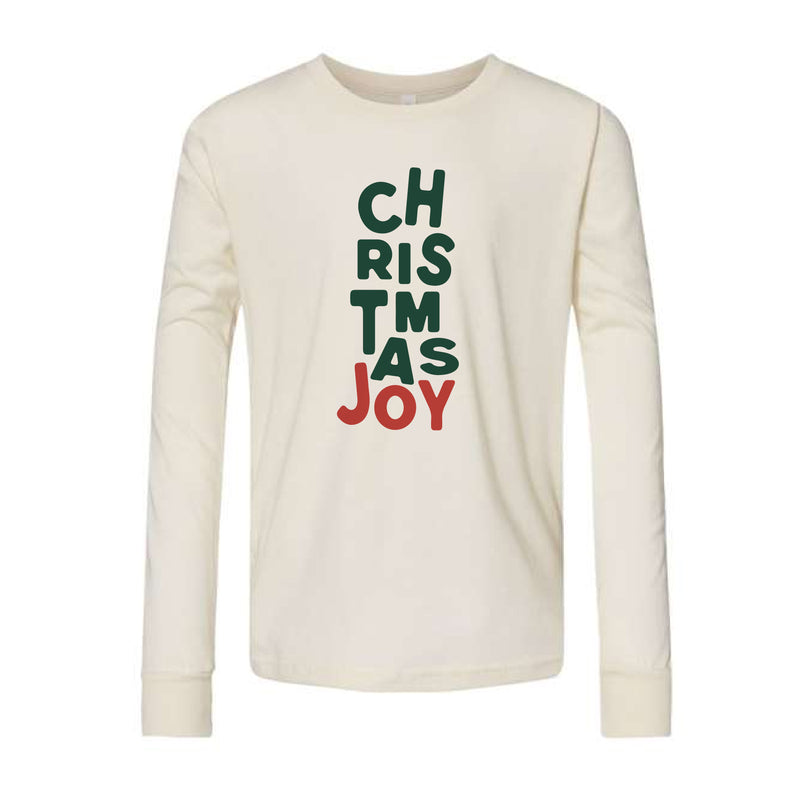 The Christmas Joy | Natural Youth Long Sleeve Tee