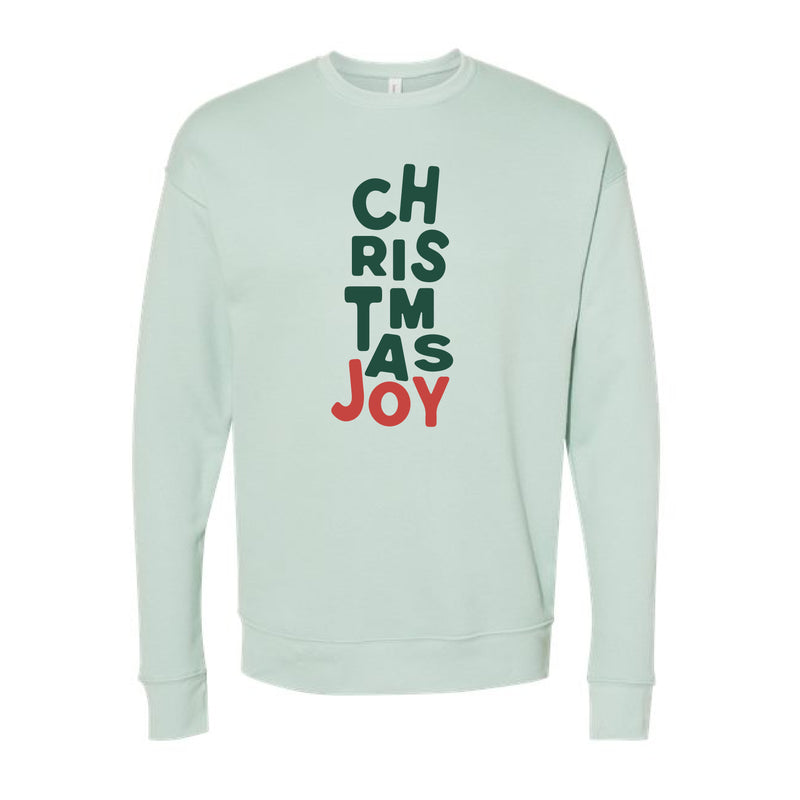 The Christmas Joy | Dusty Blue Fleece Crew