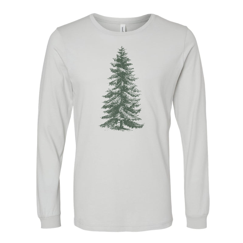 The Christmas Pine | Silver Long Sleeve Tee