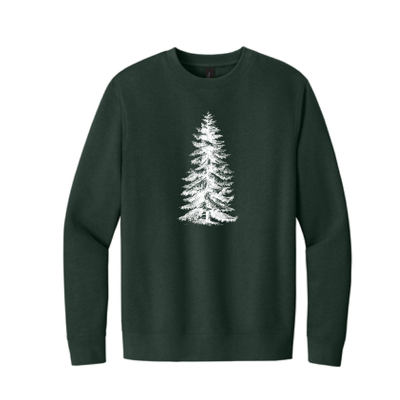 The Christmas Pine | Forest Green Fleece Crew