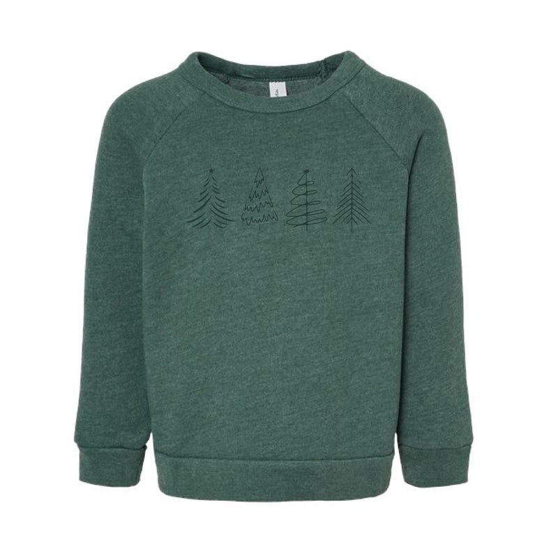 The Christmas Trees | Heather Forest Toddler Sweatshirt