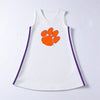 The Clemson University | White V-Neck Cheer Dress