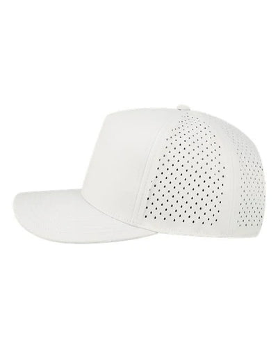 The Cursive Auburn Hat | Embroidered White Cap