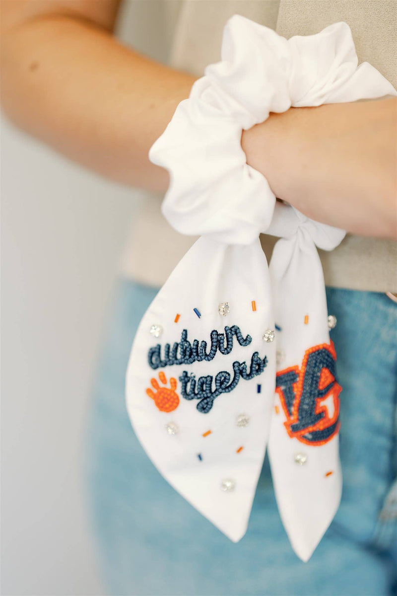 The Auburn University Beaded Scrunchie