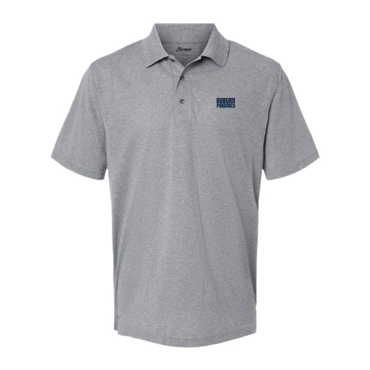 The Auburn Pharmacy Block | Embroidered Heather Grey Performance Polo