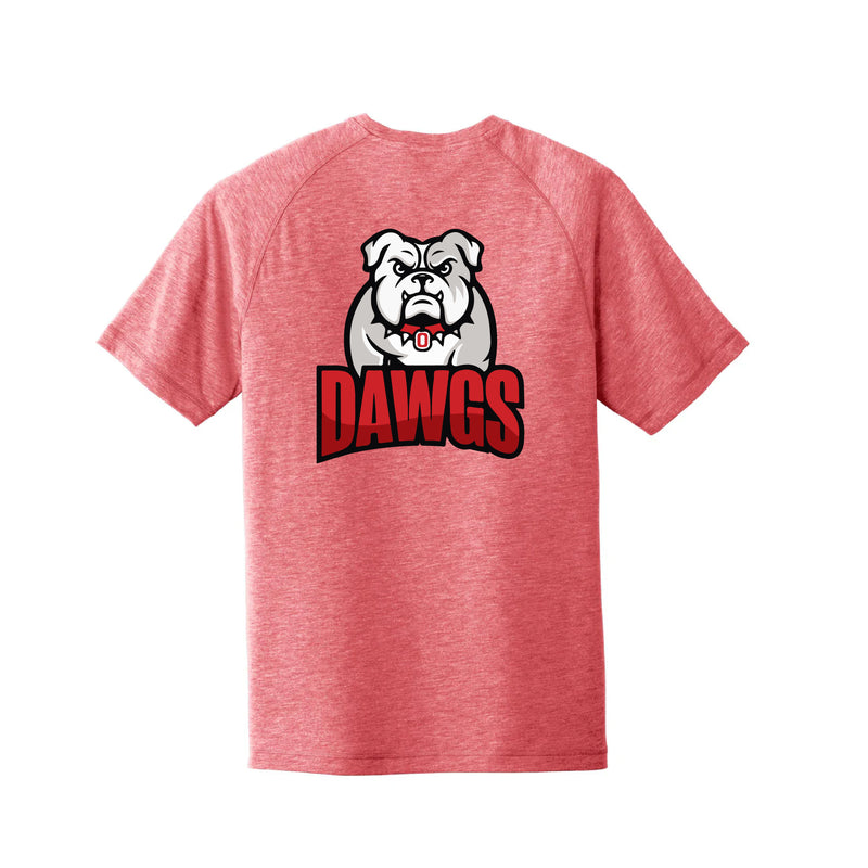 The Dawgs Arch Logo | True Red Heather Tee