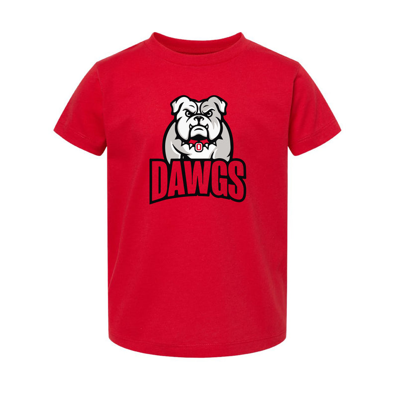 The Dawgs Arch Logo | Red Toddler Tee