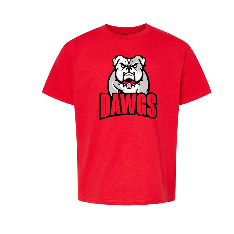 The Dawgs Arch Logo | Red Youth Tee