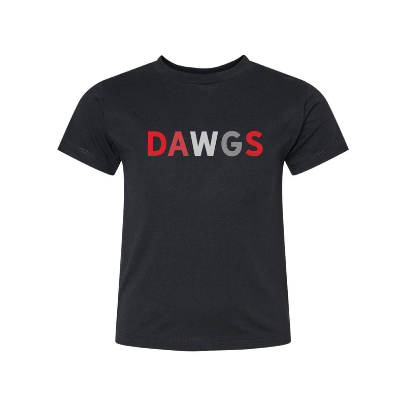 The Dawgs Multi | Solid Black Blend Toddler Tee