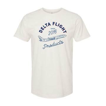 The Delta Flight Arch | Vintage White Oversized Tee