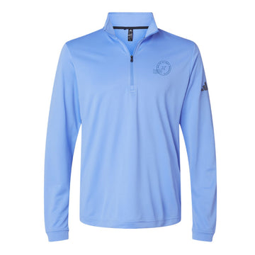The DFP Circle | Embroidered Blue Fusion Quarter Zip Pullover