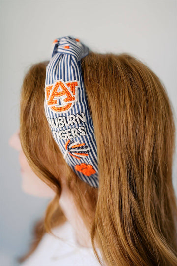 The Auburn University Striped Headband