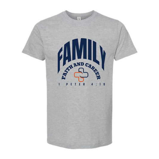 The Family, Faith, Career | Heather Grey Oversized Tee