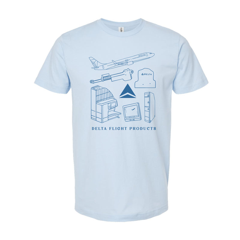 The Flight Products | Baby Blue Oversized Tee