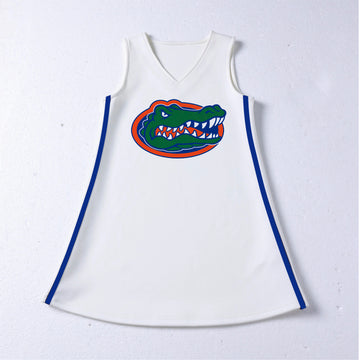 The University of Florida | White V-Neck Cheer Dress