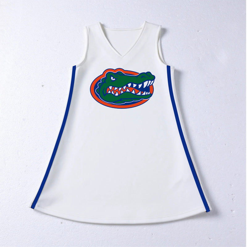 The University of Florida | White V-Neck Cheer Dress