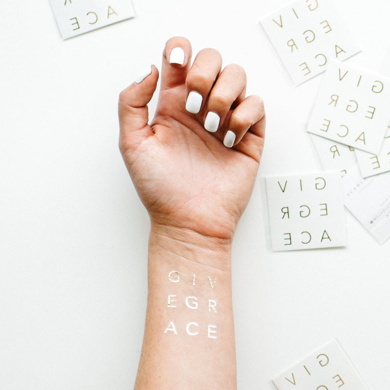 The Give Grace | Temporary Tattoos