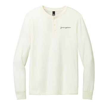 The Give Grace Script | Embroidered Adult Natural Long Sleeve