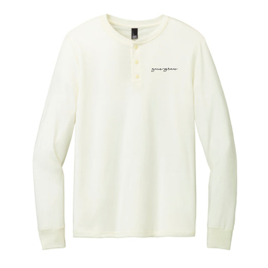 The Give Grace Script | Embroidered Adult Natural Long Sleeve