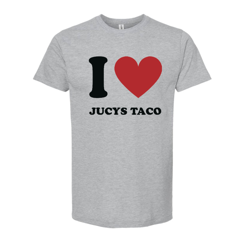 The I Love Jucys Taco | Heather Grey Oversized Tee