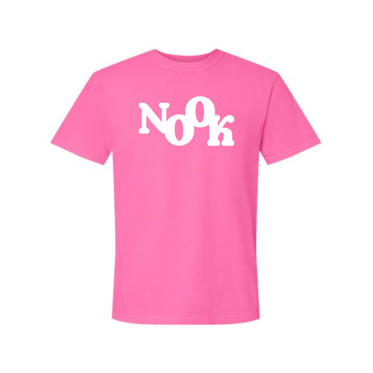 The Groovy Nook | Adult Neon Pink Tee