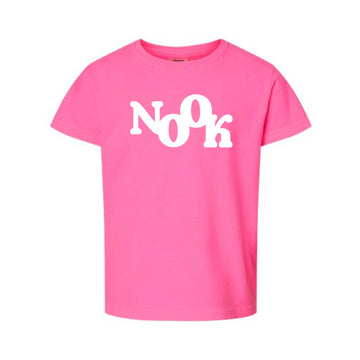 The Groovy Nook | Youth Neon Pink Tee