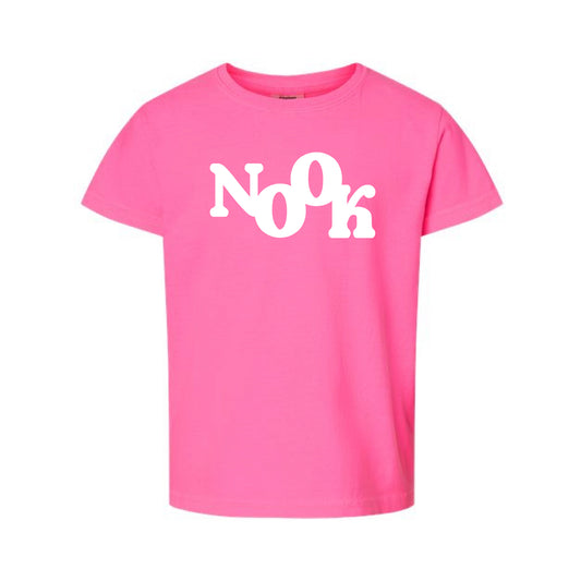 The Groovy Nook | Youth Neon Pink Tee