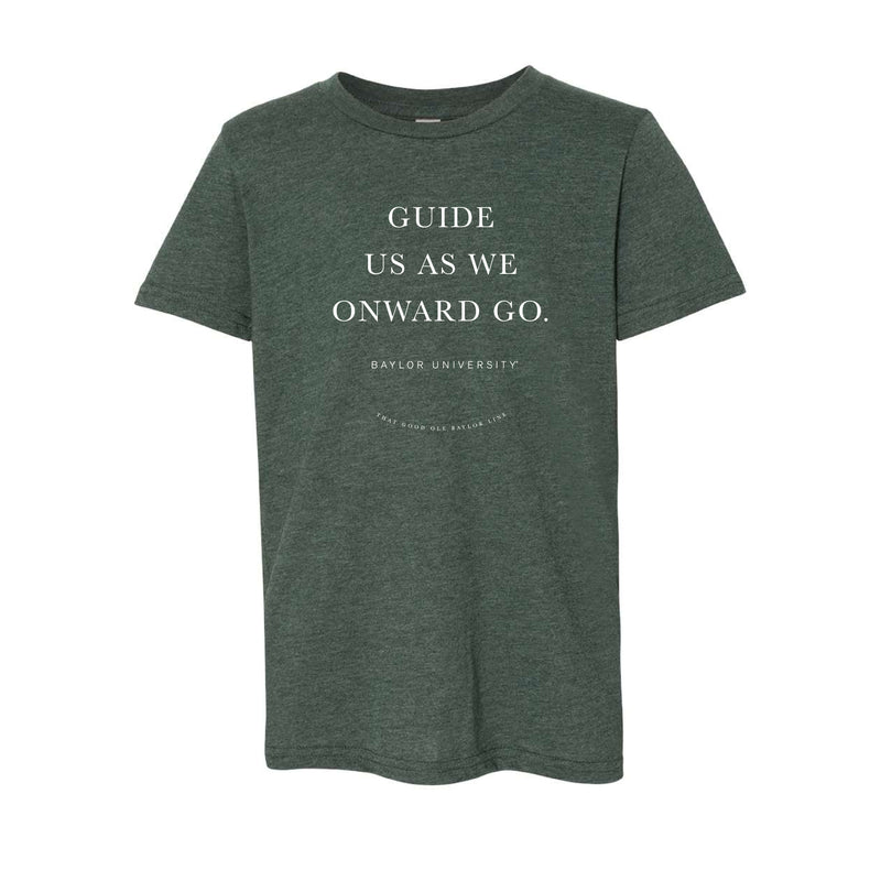 The Guide Us Onward Baylor | Youth Heather Forest Tee