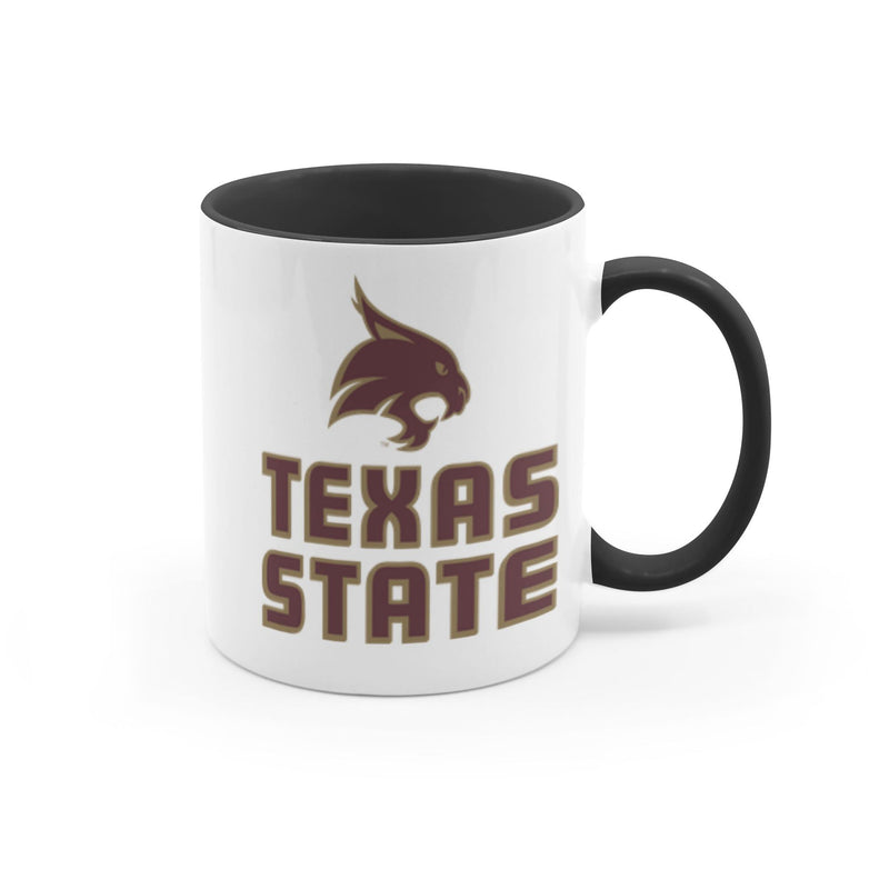 The Texas State Bobcat Block Logo | Accent Mug