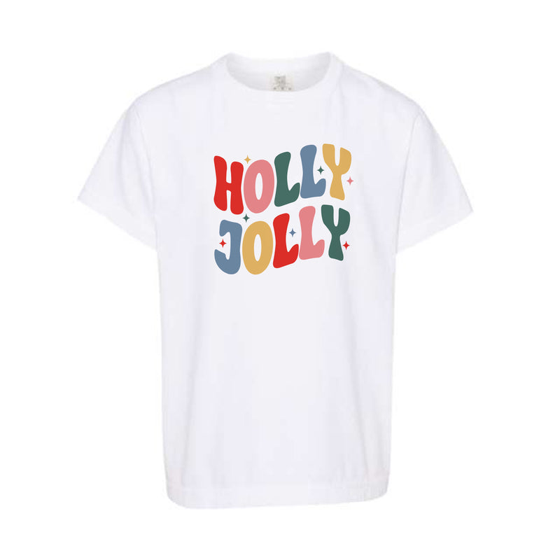 The Holly Jolly | White Youth Tee