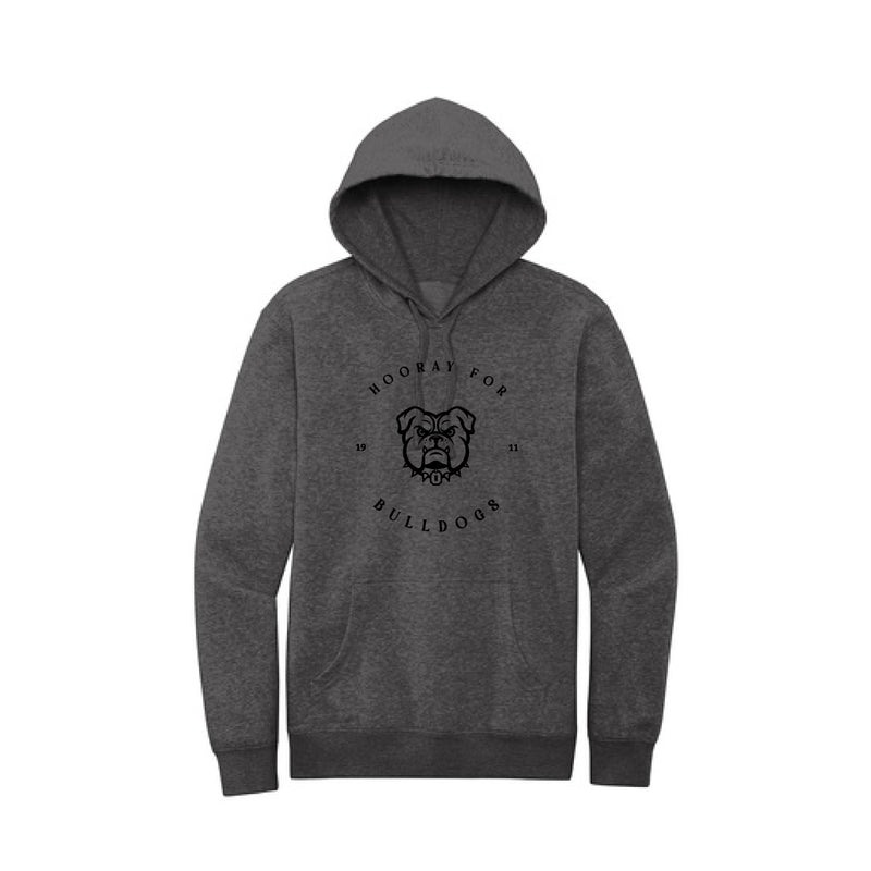 The Hooray for Bulldogs | Heathered Charcoal Fleece Hoodie