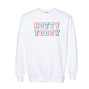 The Hotty Toddy Block | Adult White Sweatshirt