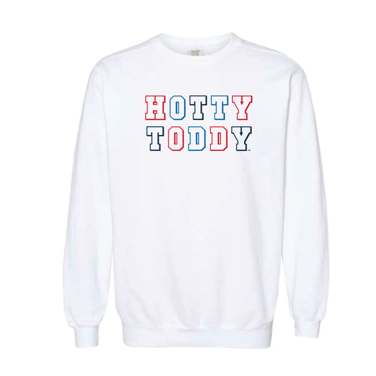 The Hotty Toddy Block | Adult White Sweatshirt