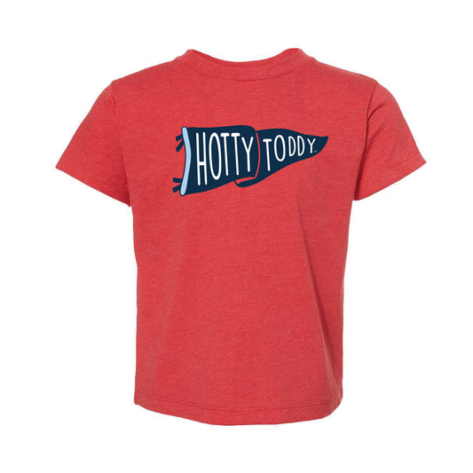 The Hotty Toddy Flag | Toddler Heather Red Tee