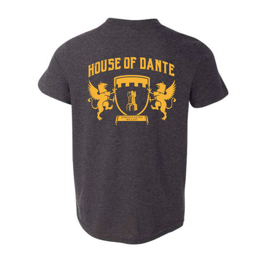 The House of Dante |  Dark Grey Heather	Youth Tee