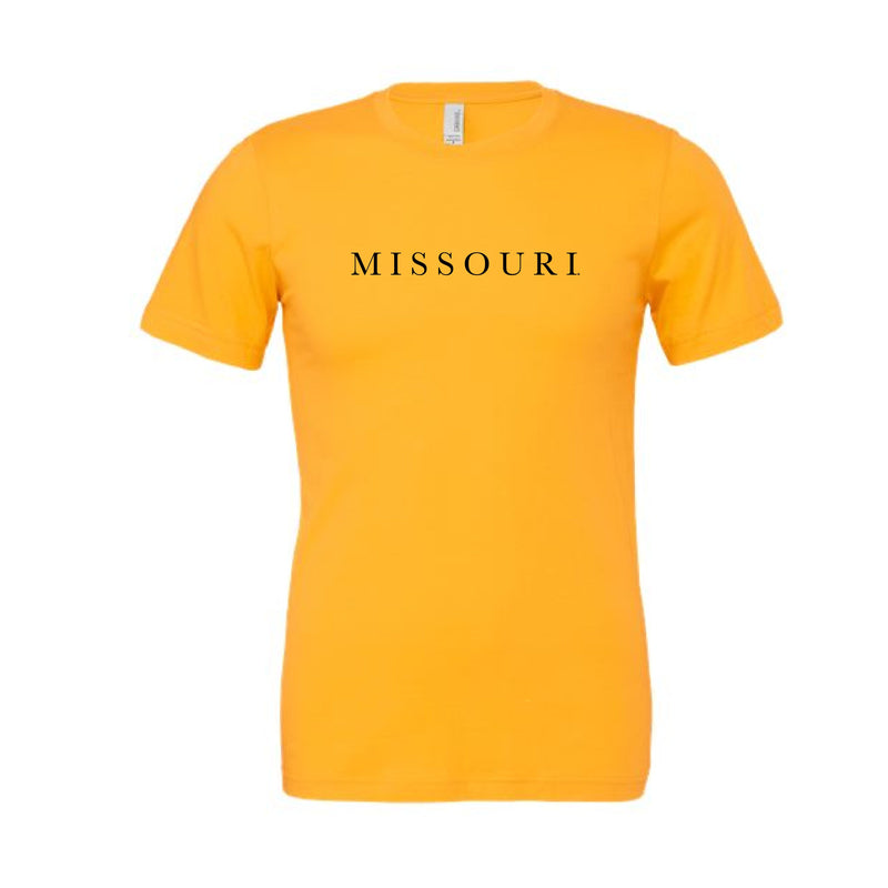 The Missouri Serif | Gold Tee