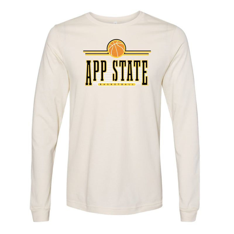 The Retro App State Basketball | Natural Long Sleeve