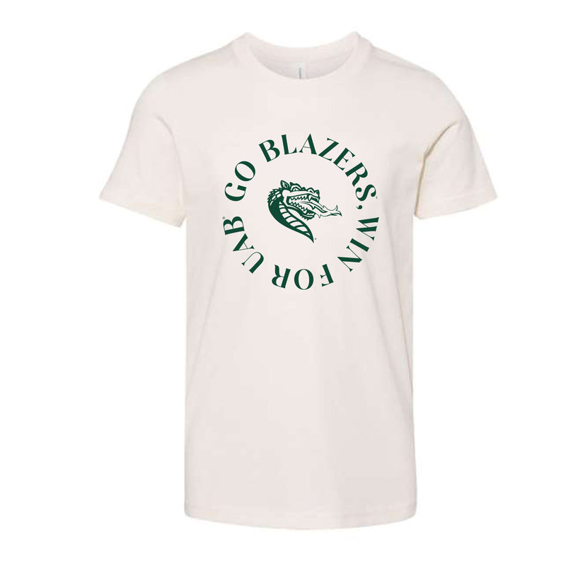 The Go Blazers Win for UAB Circle | Youth Natural Tee