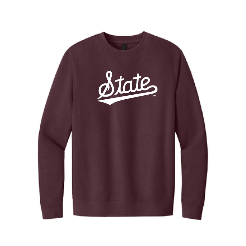 The State Baseball Logo | Plum Sweatshirt