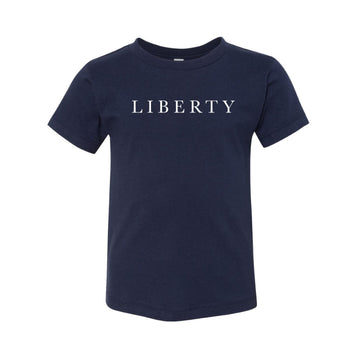 The Liberty Serif | Toddler Navy Tee