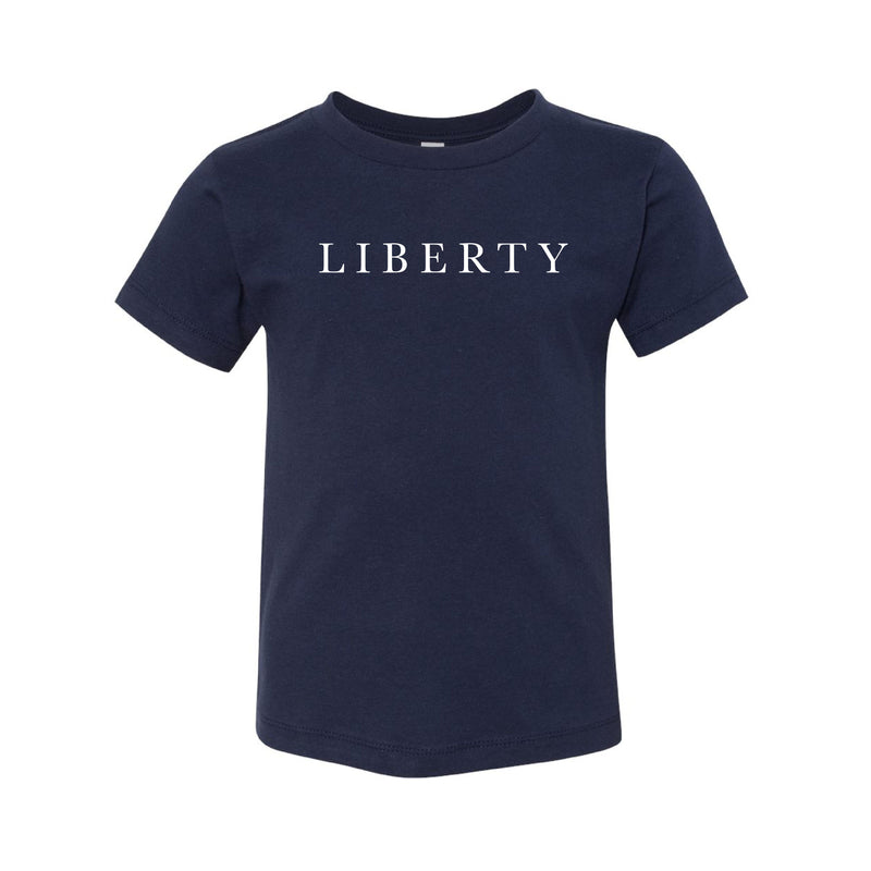 The Liberty Serif | Toddler Navy Tee