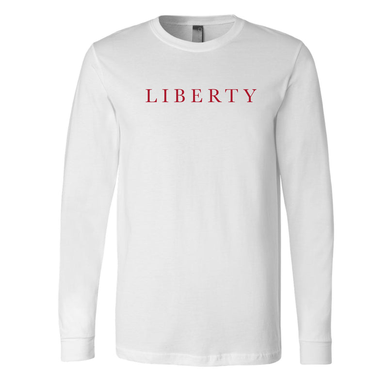 The Liberty Serif | White Long Sleeve