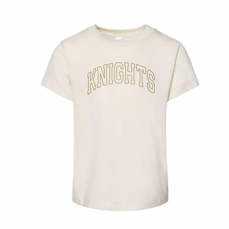 The Knights Outline Arch | Toddler Natural Tee