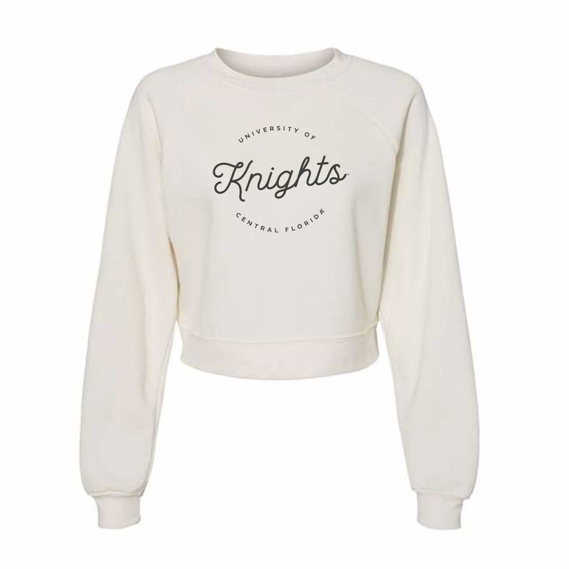 The UCF Knights Script Circle | Vintage White Sweatshirt