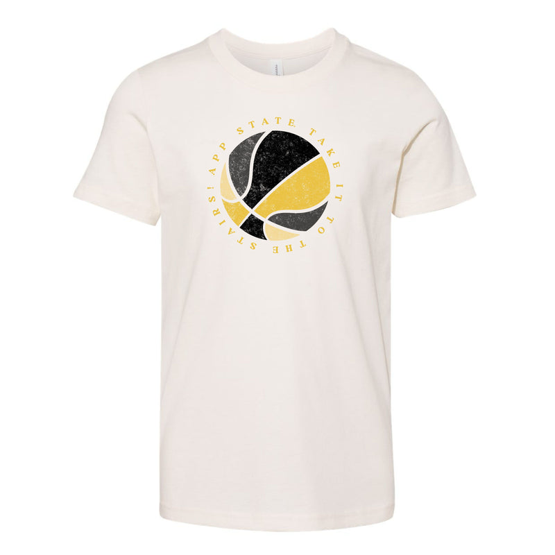 The Black & Gold Multi Basketball | Youth Natural Tee