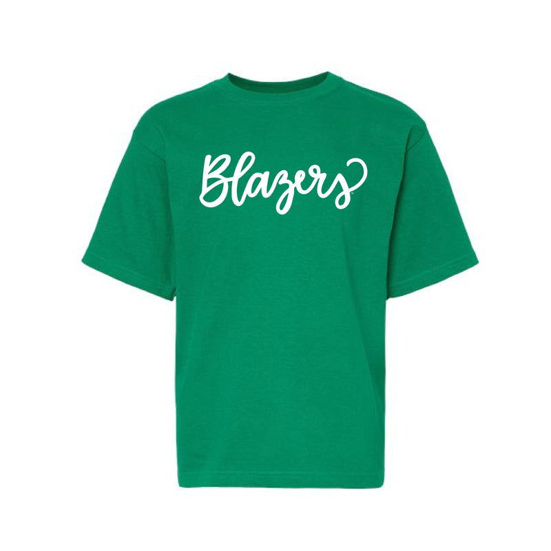 The Blazers Script | Youth Kelly Green Tee