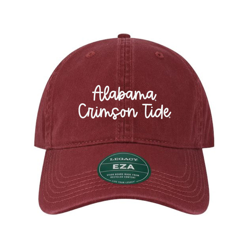 The Alabama Crimson Tide Embroidered Script | Burgundy Dad Hat