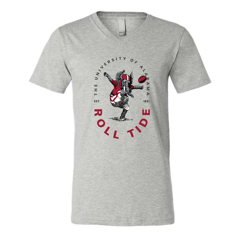 The Roll Tide Vintage Big Al | Athletic Heather V-Neck Tee