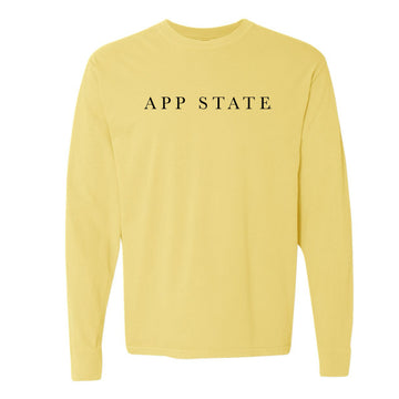The App State Serif | Butter Long Sleeve