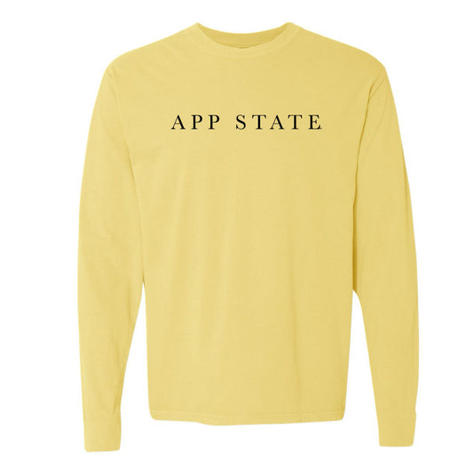 The App State Serif | Butter Long Sleeve